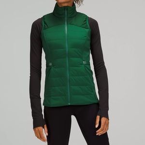 Lululemon Down For it All vest in Everglade Green